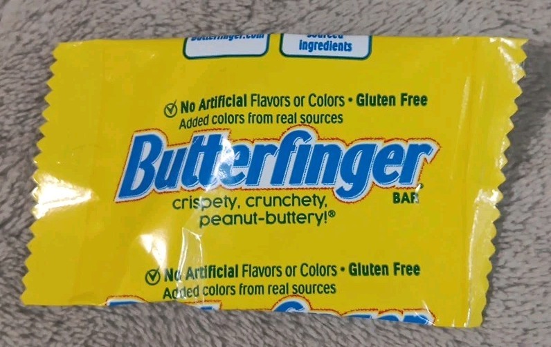 Factory Defect Butterfinger EMPTY SEALED Mini Candy Wrapper Ferrero USA Inc.