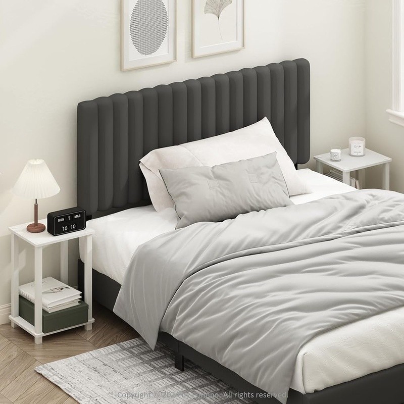 Minimalist Two-Tier Nightstand Set Open Shelf Compact Storage Bedside Table New