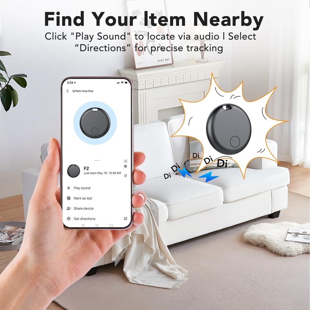 Air Tracker Tag for Android 4 Pack(NOT iOS or Huawei), Bluetooth Tracker Andr...