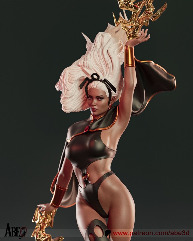 Storm Statue 3D Print Unpainted/Unassembled