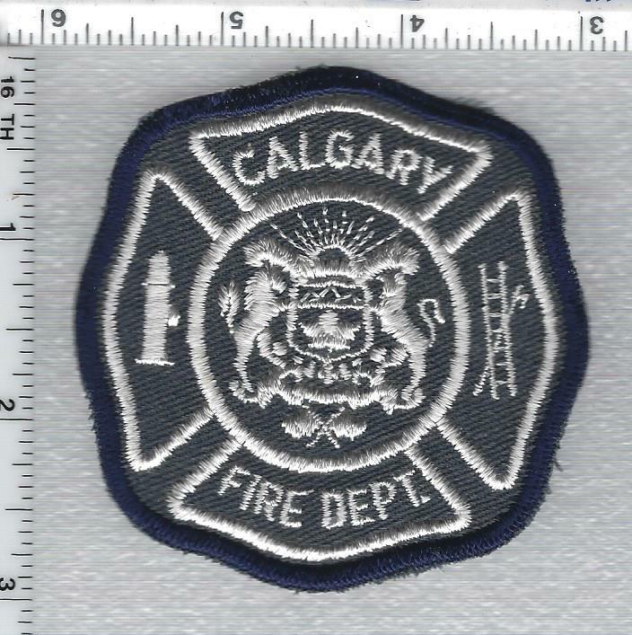 Calgary Fire Department  (Alberta, Canada)  Blue Shoulder Patch
