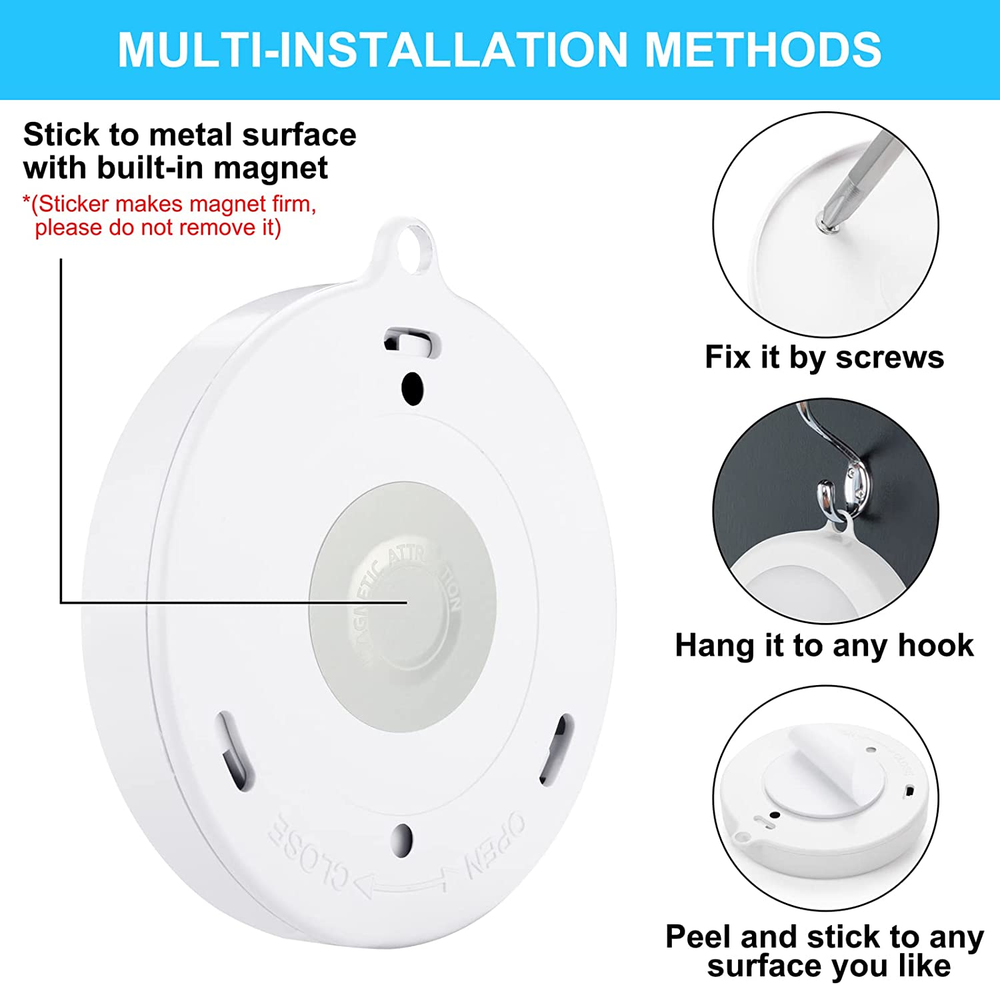 Mlambert 4 Pack Motion Sensor LED Night Light, Non-Fall Cordless Battery-Powered