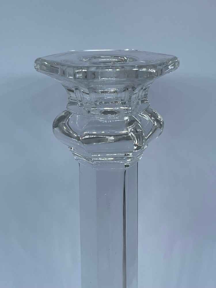 EARLY AMERICAN PATTERN GLASS CANDLESTICK HOLDER