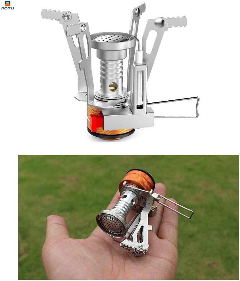Portable Camping Stoves Backpacking Stove with Piezo Ignition Stable Support ...