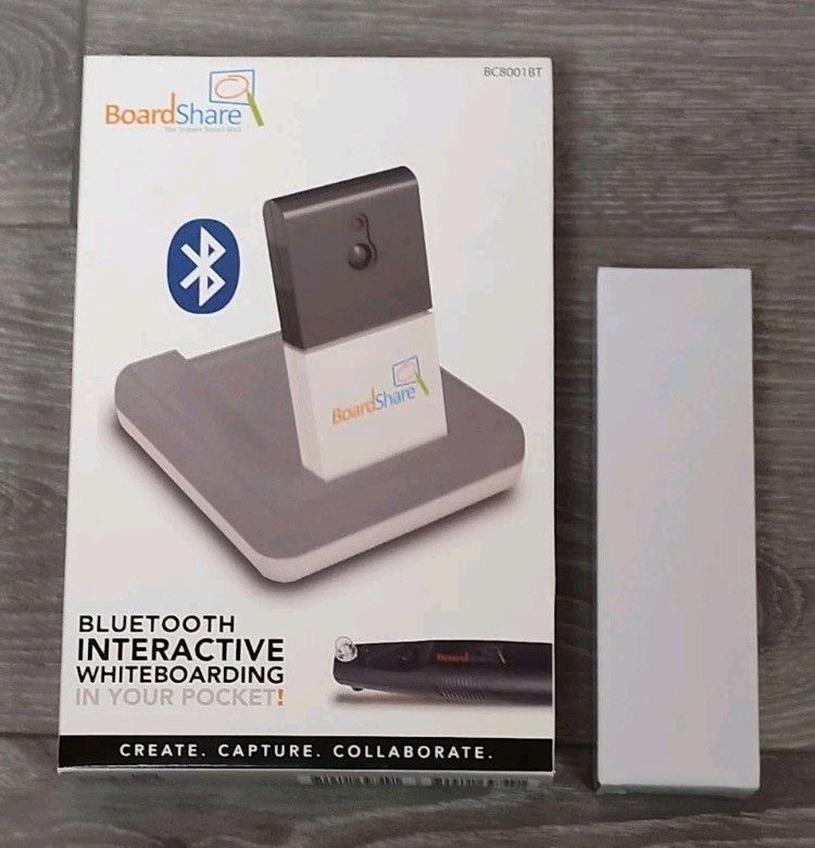BoardShare Smart Bluetooth Interactive Whiteboard + Extra Pen Home/School/Office