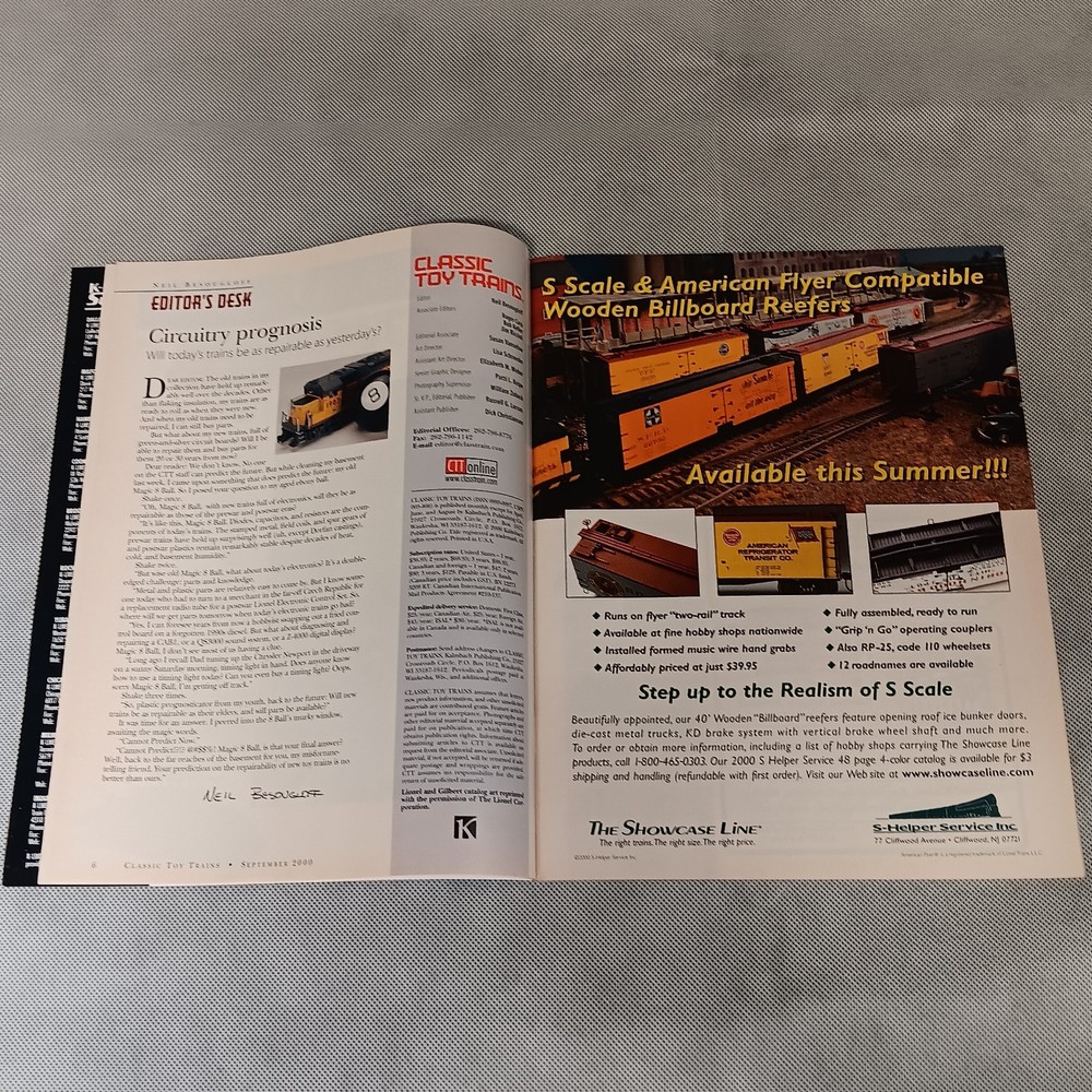 Classic Toy Trains Magazine September 2000