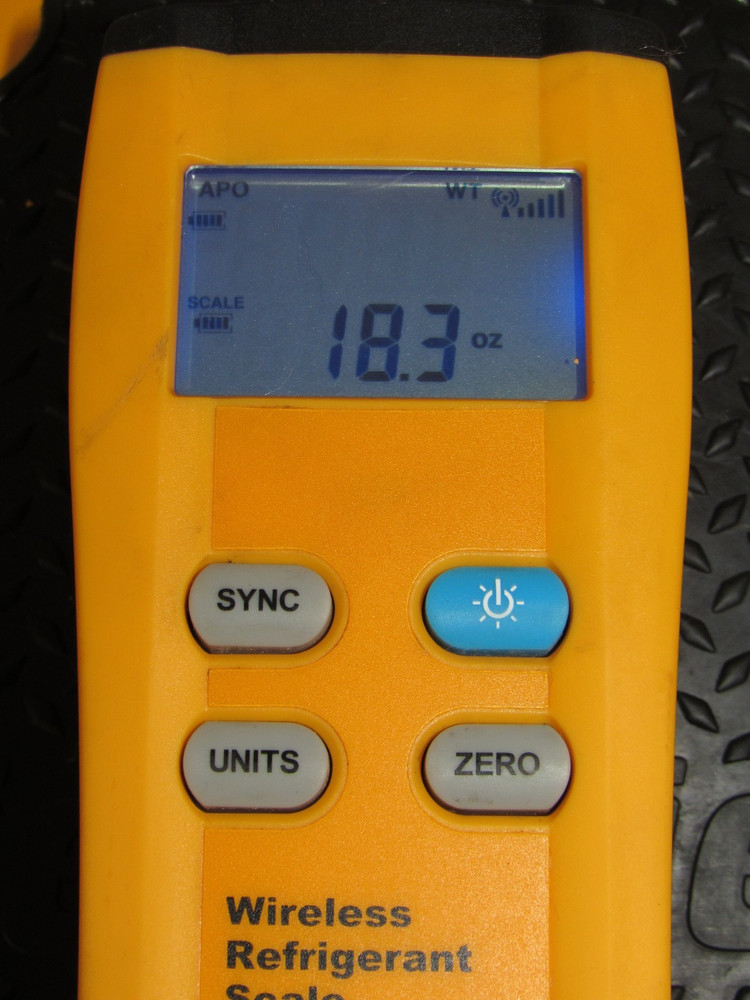 Fieldpiece wireless refrigerant scale SRS3