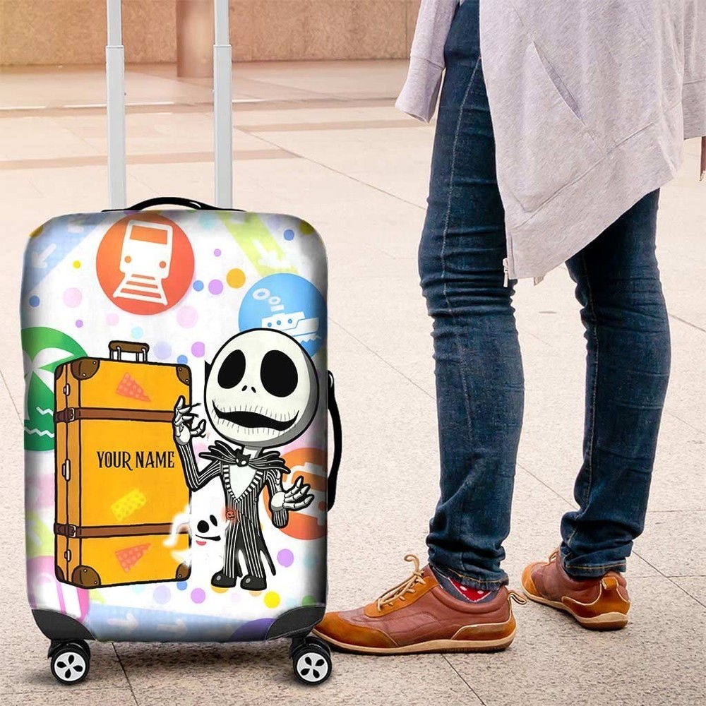 Personalized Jack Skellington Luggage Protector Suitcase Cover Dustproof 18"-30"