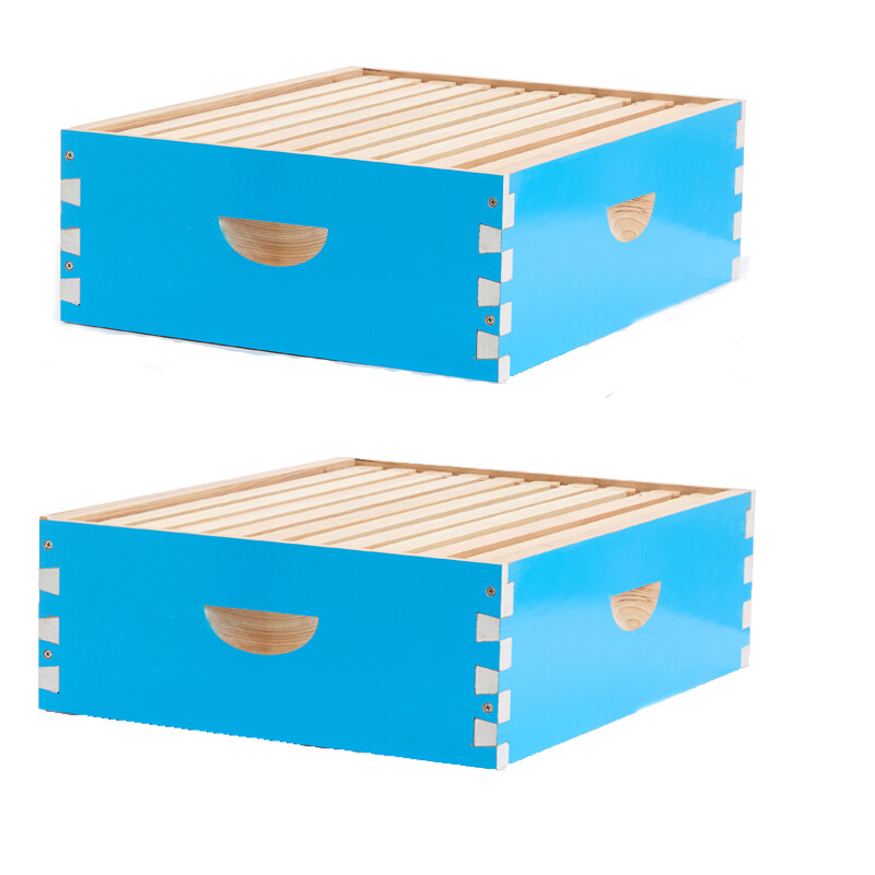 30 X Frames & 3 Layers Beehive Complete Kit Langstroth Beekeeping 1Deep 2 Medium