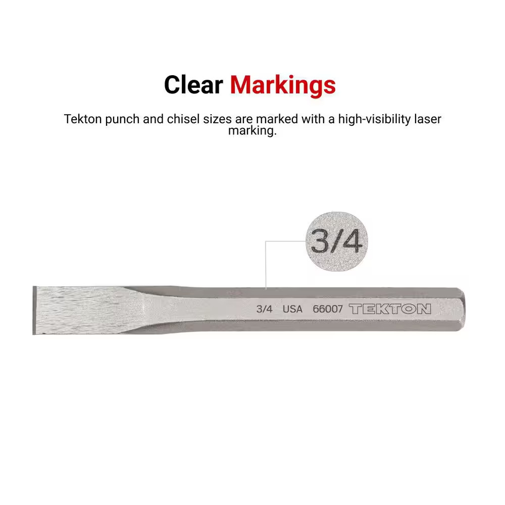 7-Pc. Cold Chisel Set (1/4 - 1 In.)