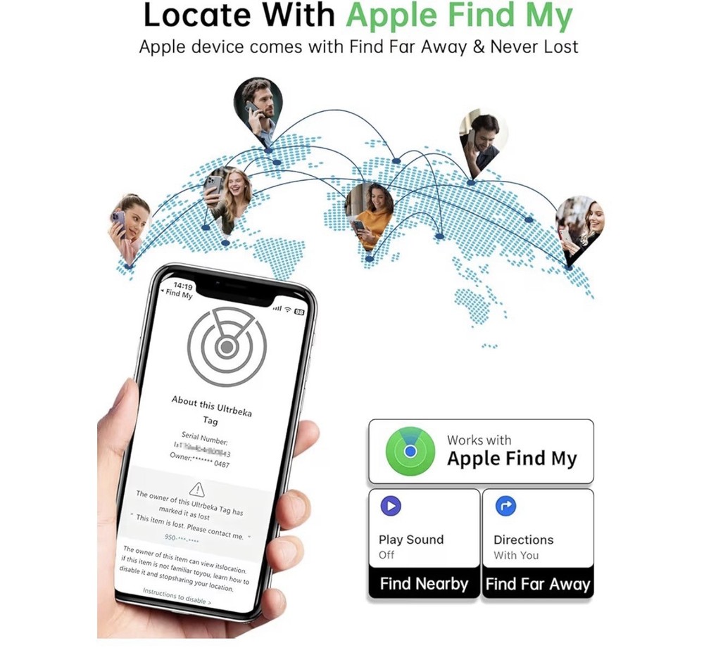 Air Tracker Tags (iOS Only) 4 Pack