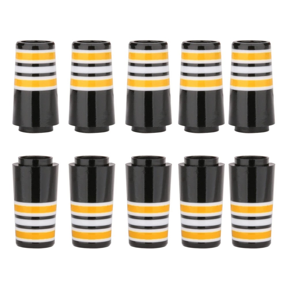 10pcs Custom Tip .355 Golf Ferrules for Taper Tip Iron Wedge (Orange Ring)