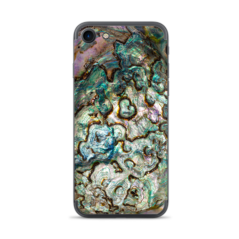 Apple iPhone 7 / 8 Skins Decal Wrap Abalone Shell Gold underwater