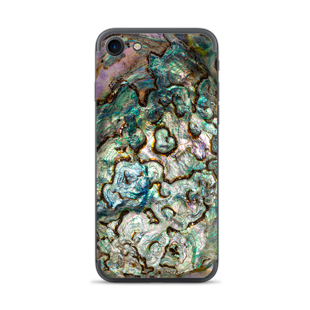 Apple iPhone 7 / 8 Skins Decal Wrap Abalone Shell Gold underwater