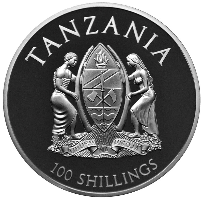 TANZANIA 100 Shillings 2016 Silver Plated Proof 'Amazon Rainforest'