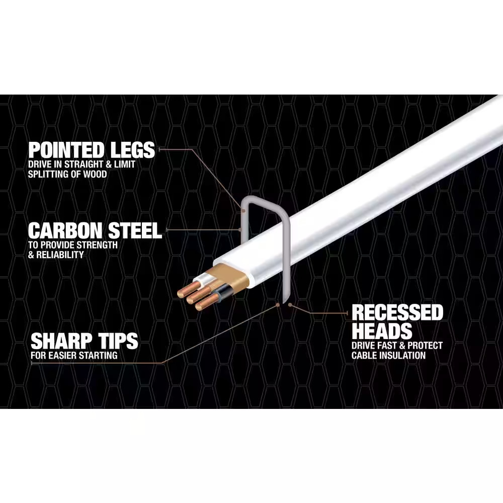 1/2 In. Romex Metal Staples (500-Pack)