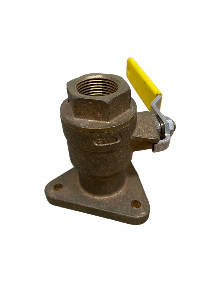 THRU HULL SEA FLANGE VALVE APOLLO 37 7811801 PORT 1" BALLVALVE MARINE BRONZE