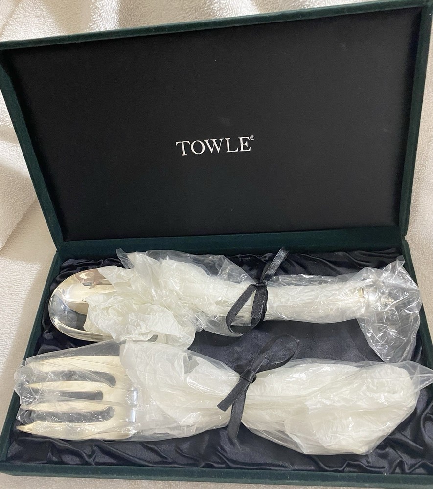 Towle COPENHAGEN (SILVERPLATE 2000) Solid Hollow Handle Serving Set NIB