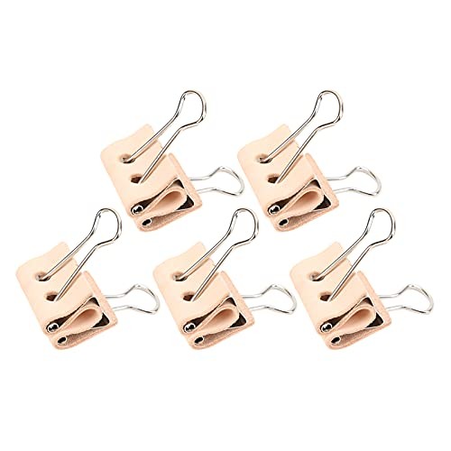 5PCS Clips Large Protective Leather Clips Strong and Reusable for Office Home