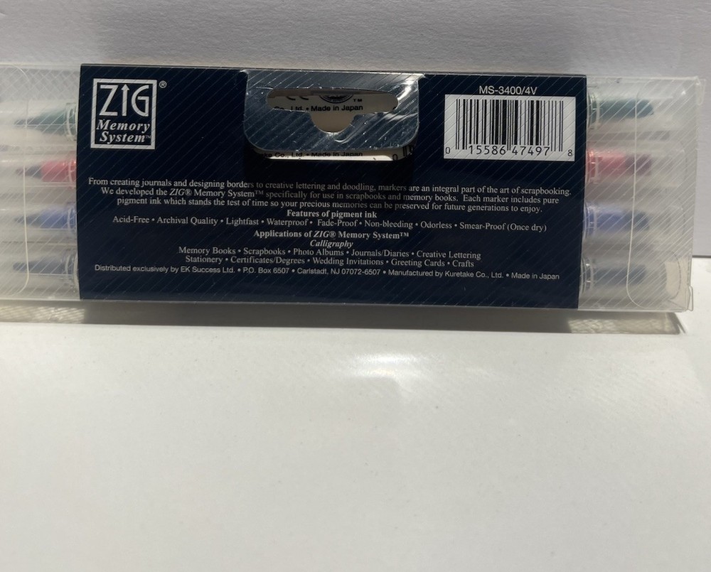 Kuretake Zig MS34004V Zig Memory System Calligraphy Marker 8 Tips