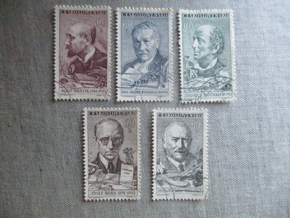 Czechoslovakia, Scott# 1037-1041,used