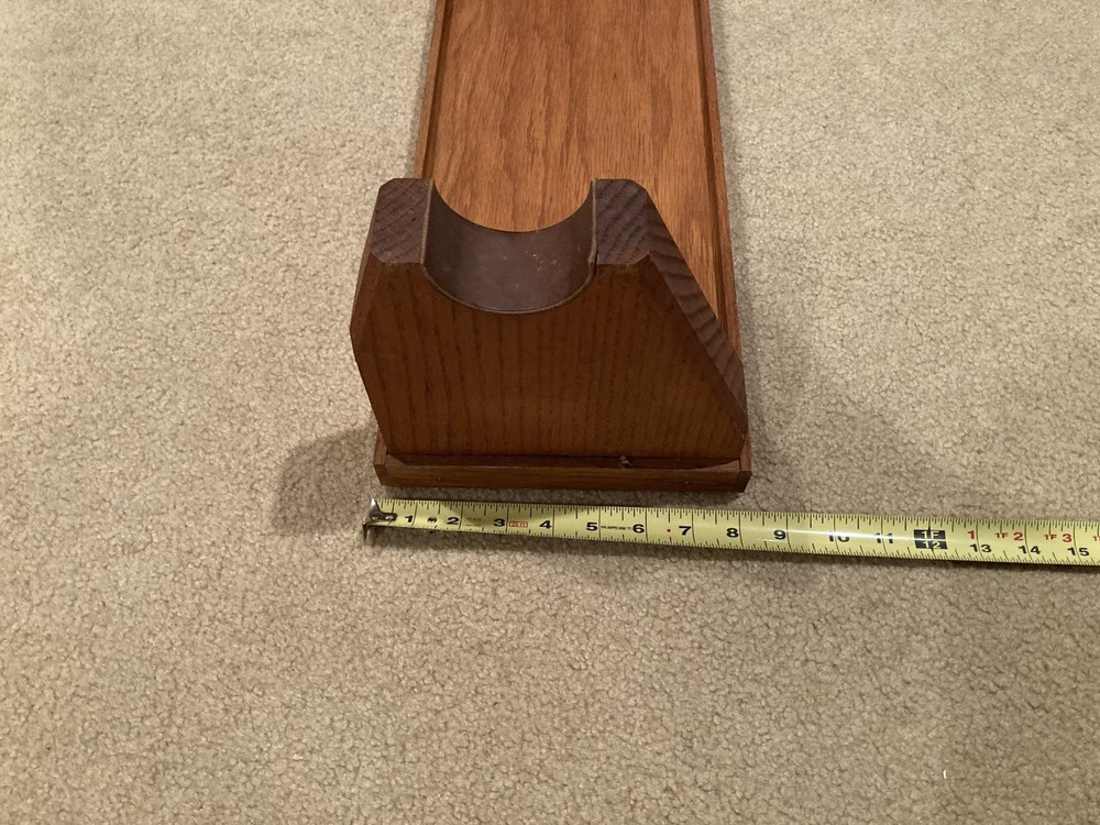 Vintage Solid Oak Gun Rifle Vice