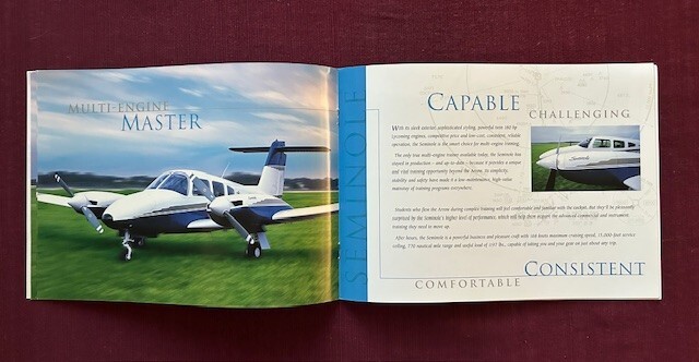 Piper Trainers 2001 Brochure