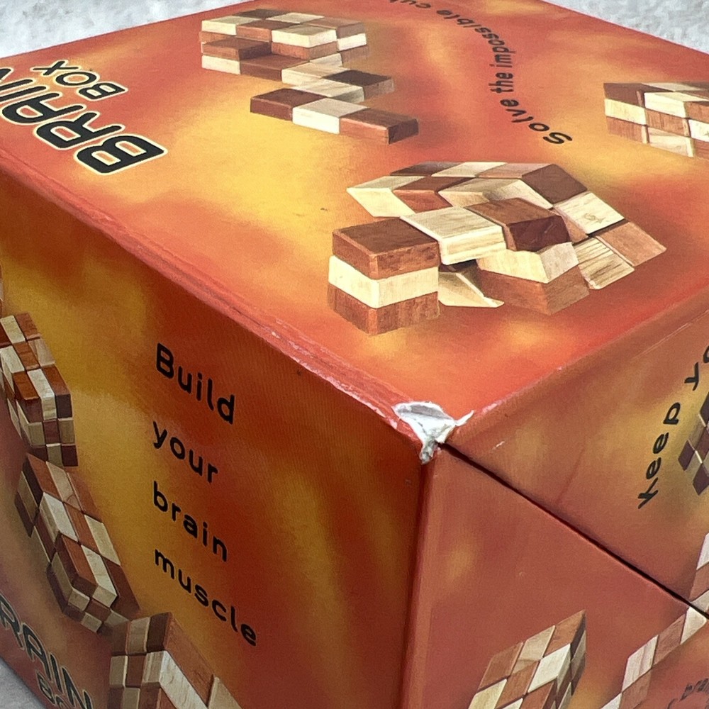 Brain Box Cube Puzzle & Brain Book by Charles Phillips (2006) - New