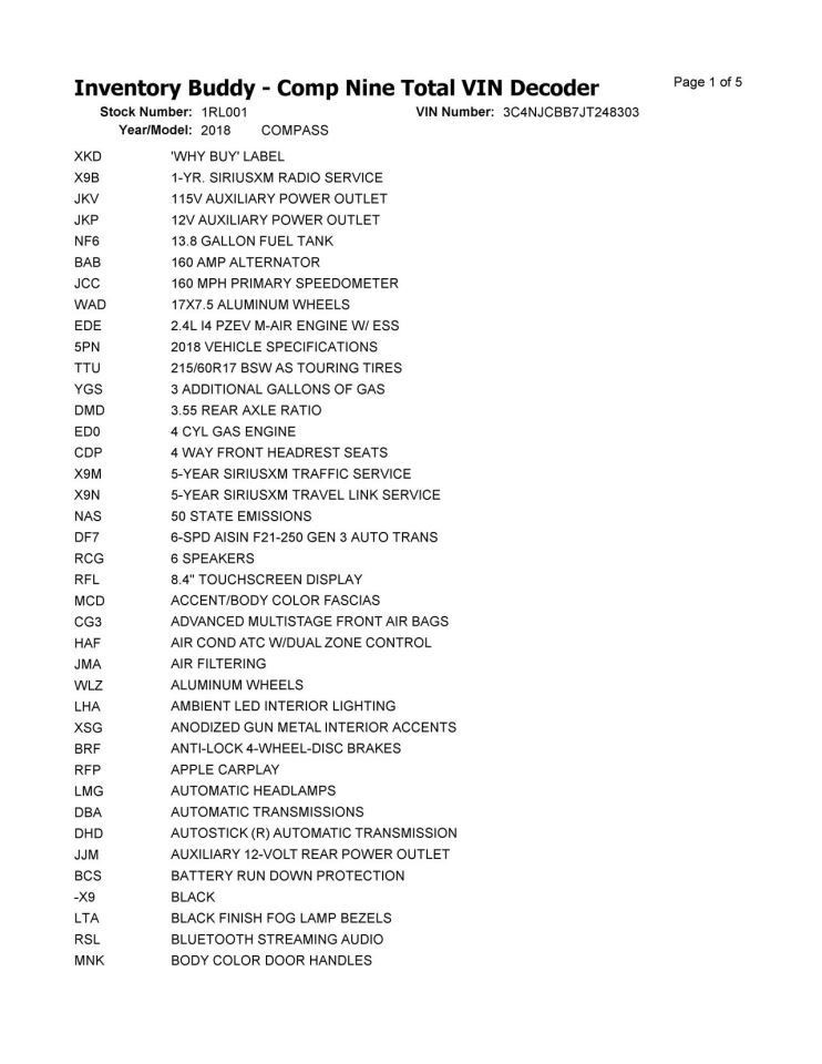 Engine ECM Electronic Control Module Fits 17-21 COMPASS 104937099