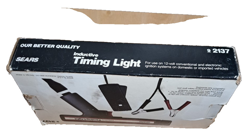 Vintage Sears Clamp On Inductive Timing Light Timing 9 2137