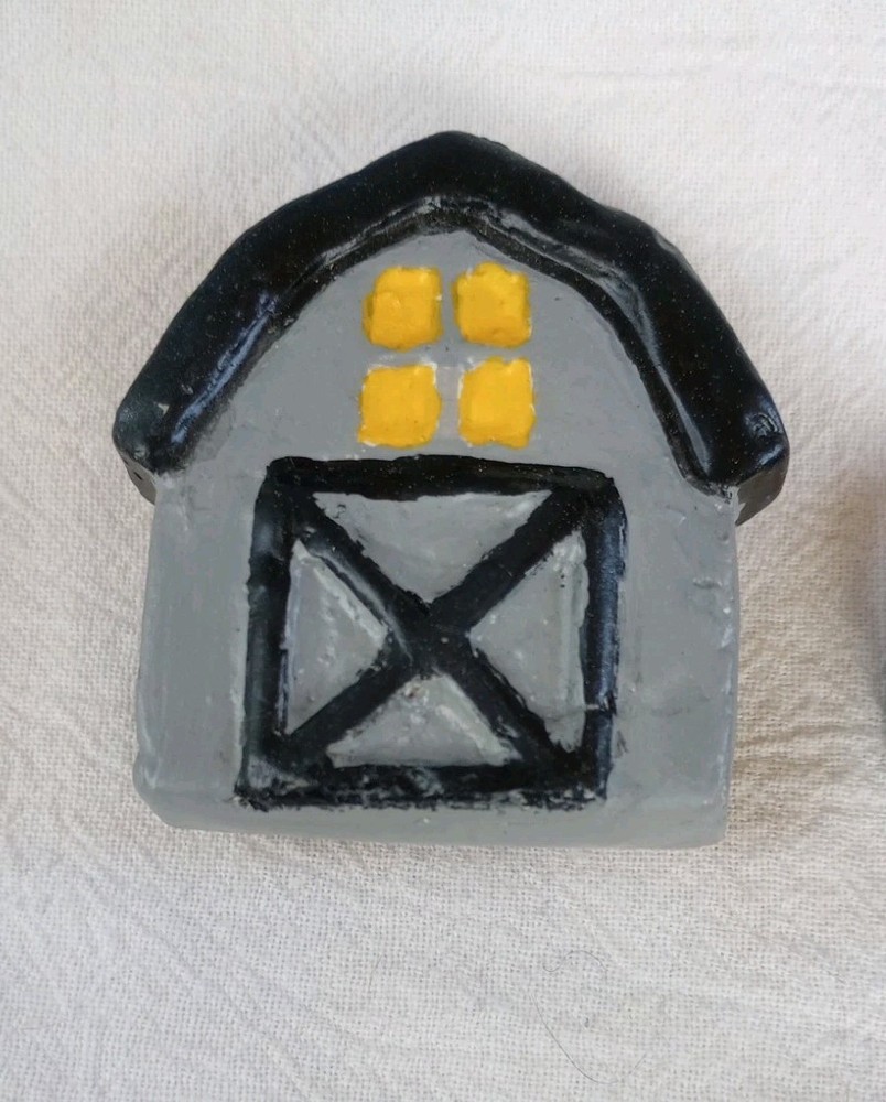 Barn Magnet Handmade Clay