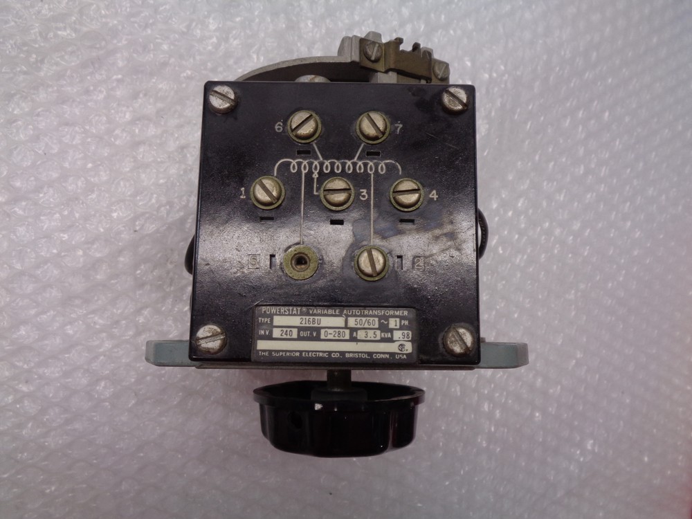 POWERSTAT 216BU VARIABLE AUTOTRANSFORMER UNMP