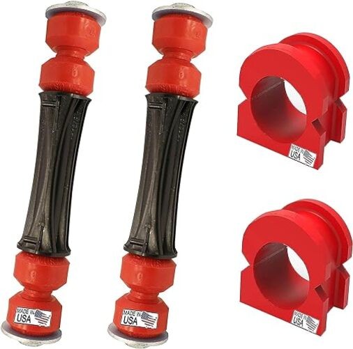 Suspension Dudes 4PC Front Sway Bar CODE RED Front Link & Bushing Kit