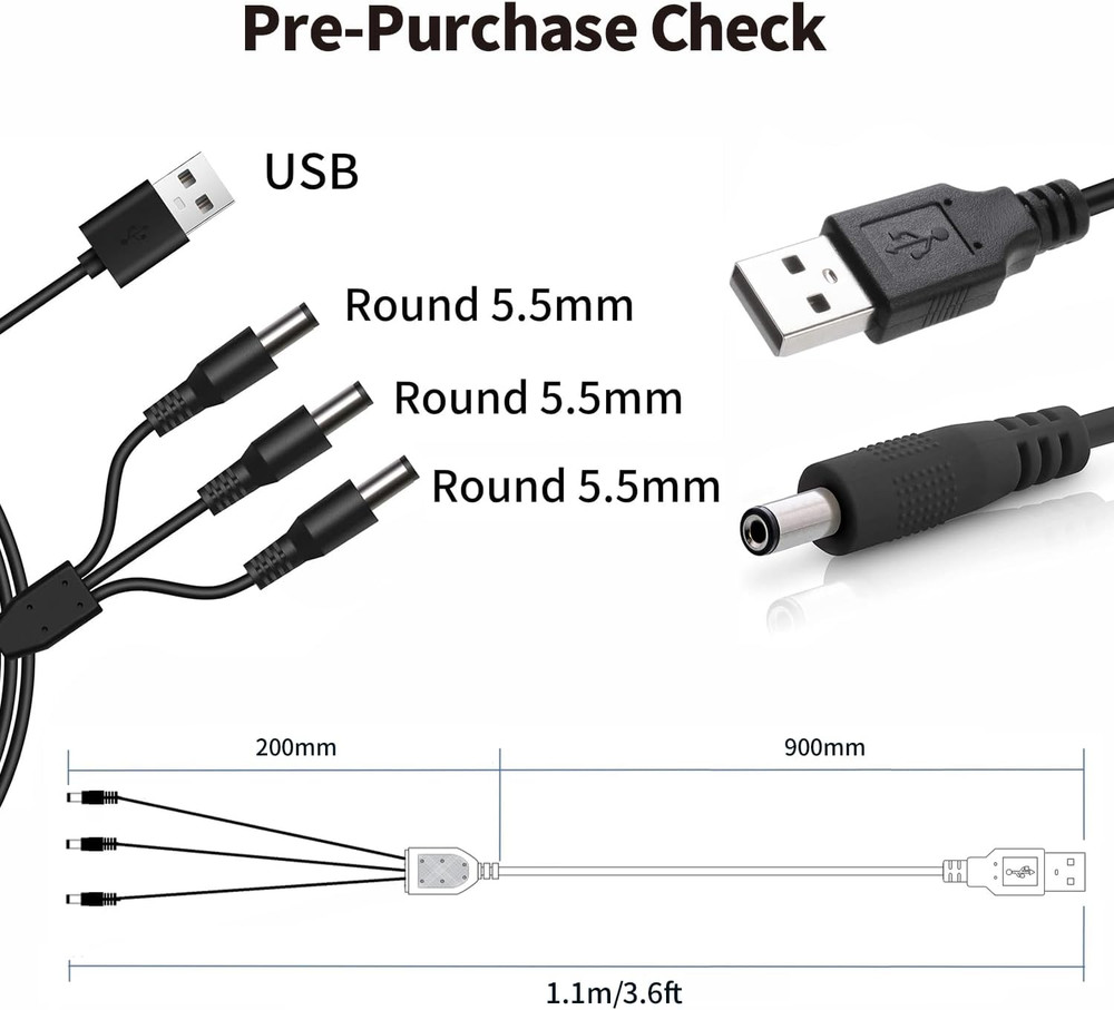 Universal Dog Shock Collar Charger Cable, 12-In-1 Training Collar USB Charging C