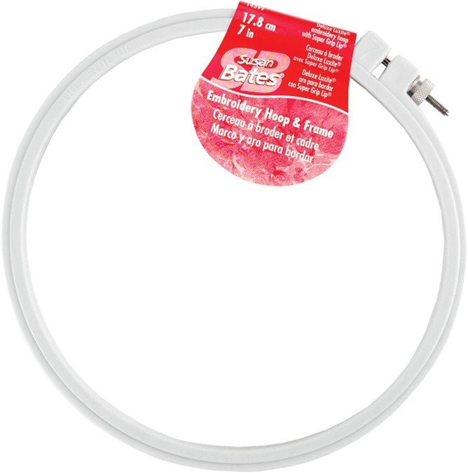Plastic Embroidery Hoop - Light Blue Size 10"