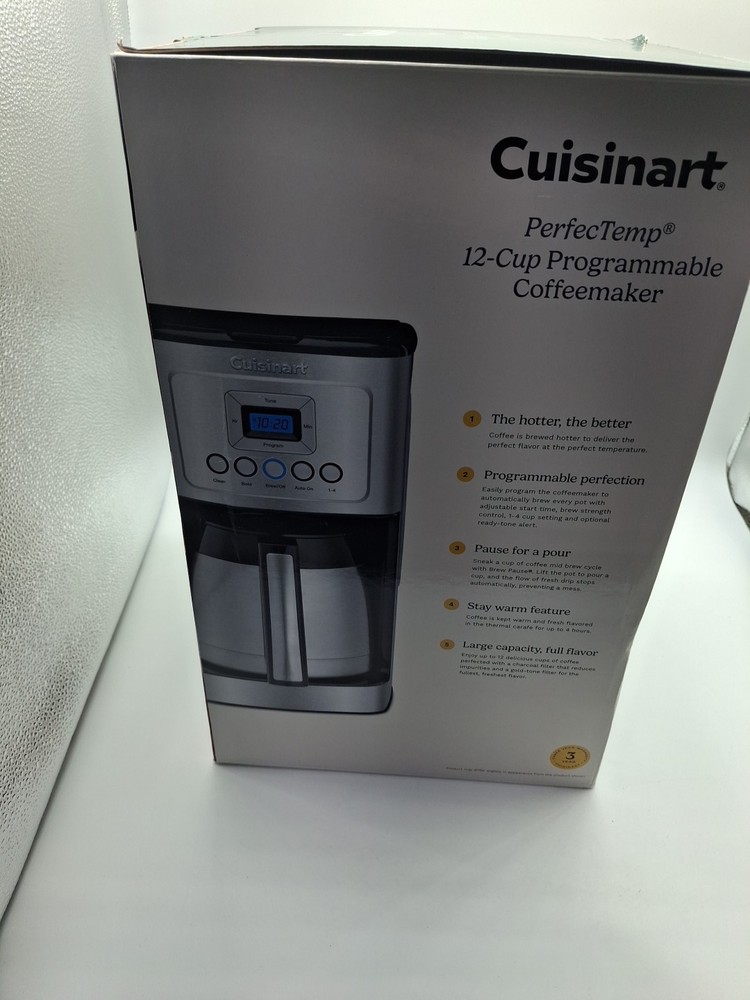 Cuisinart PerfecTemp Programmable Coffee Maker with Thermal Carafe, 12-cup
