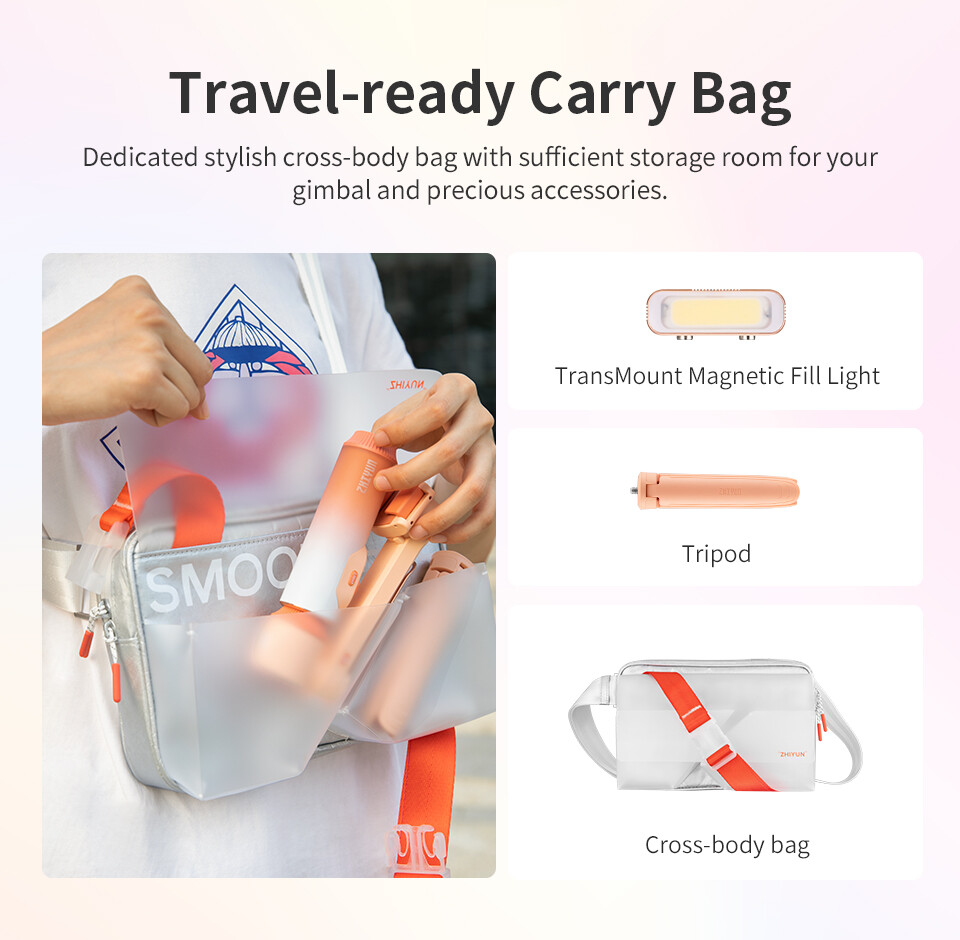 ZHIYUN Smooth X2 Gimbal Stabilizer combo Extendable Handheld iPhone Android