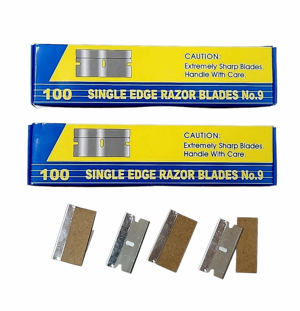 200 Single Edge Razor Blades Box Cutter Scraper Tool Sharp Diamond Brand NEW