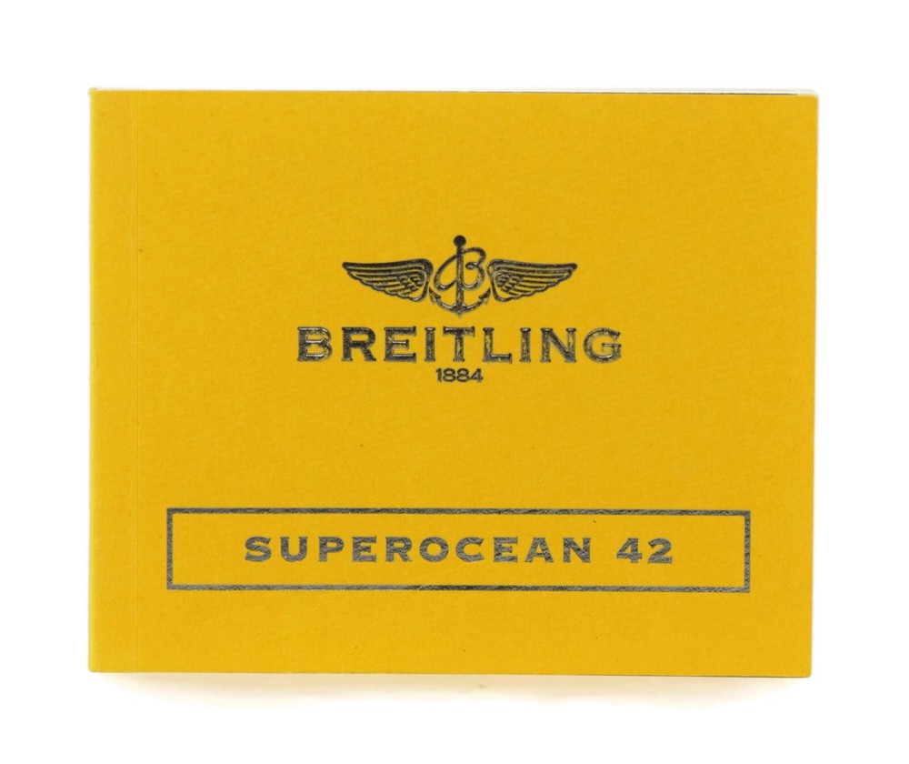 Breitling Superocean 42 Booklet Manual