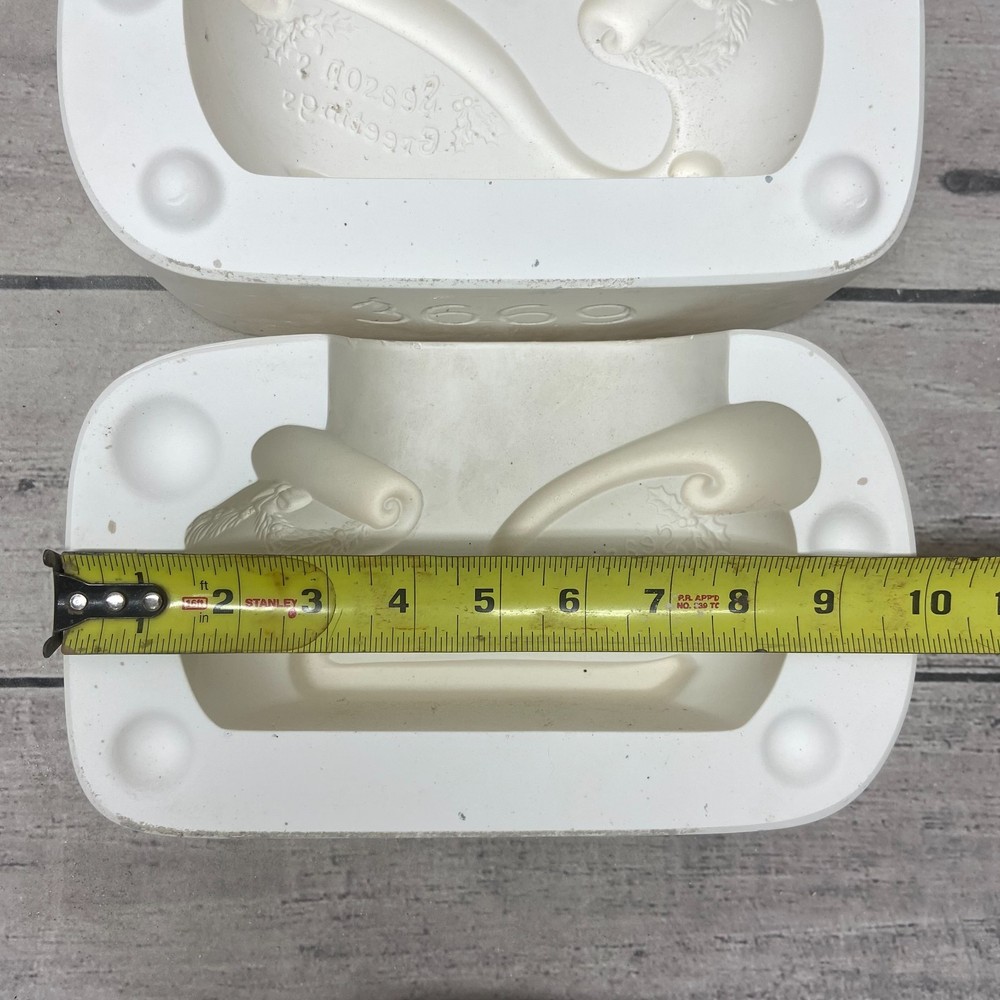 2003 Creative Paradise Inc Ceramic Casting Mold Small Sleigh #3669
