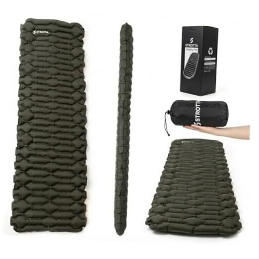Inflatable Sleeping Pad for Camping & Backpacking – Lightweight 2.1” Thick