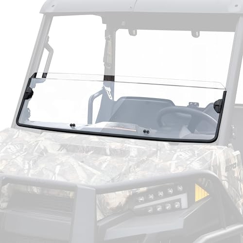 Clear Front Half Windshield for Polaris Ranger 570 Midsize, Lightly Dustproof
