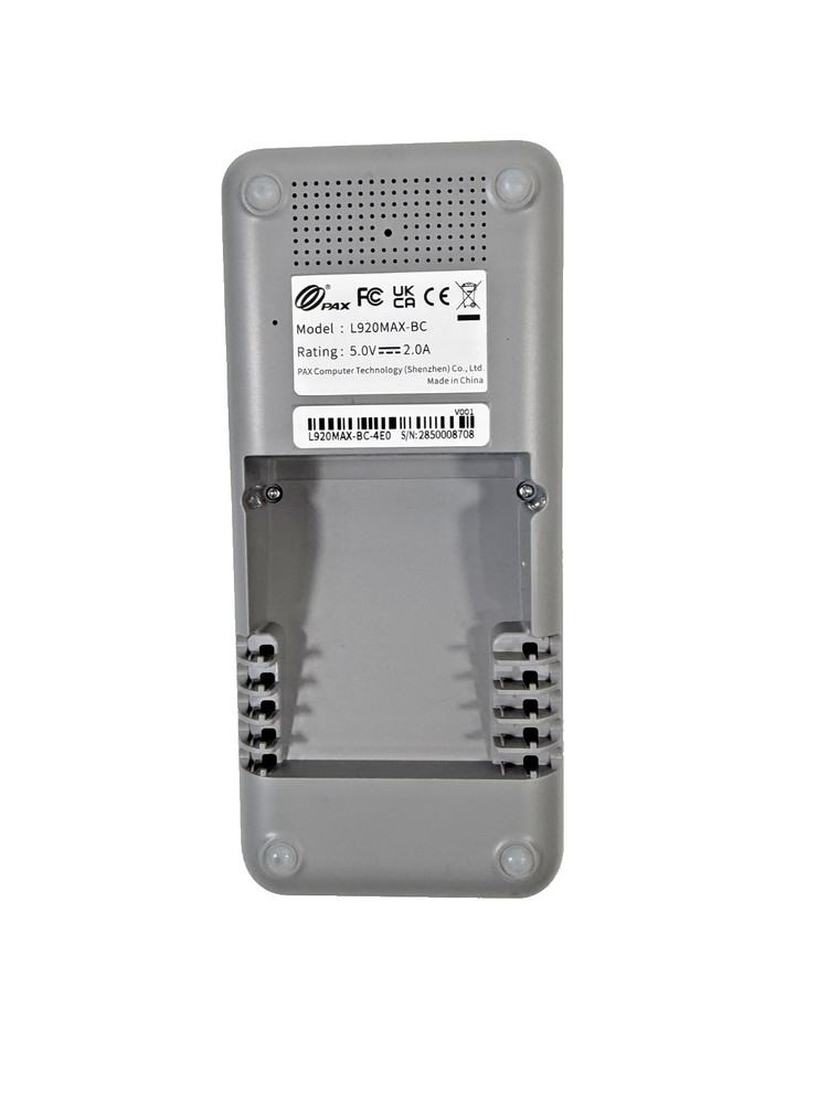 PAX Technology L920MAX-BC-4E0 Charging Only Base for A920 MAX Terminal NEW