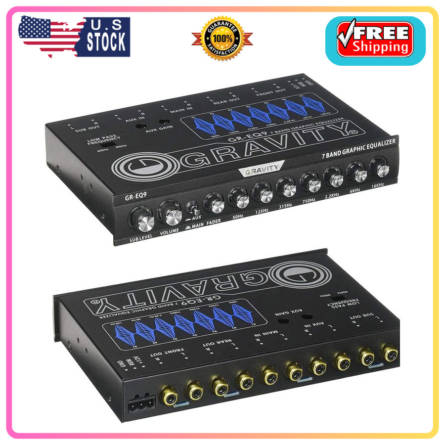 Gravity 7 Band Graphic Equalizer GR-EQ9