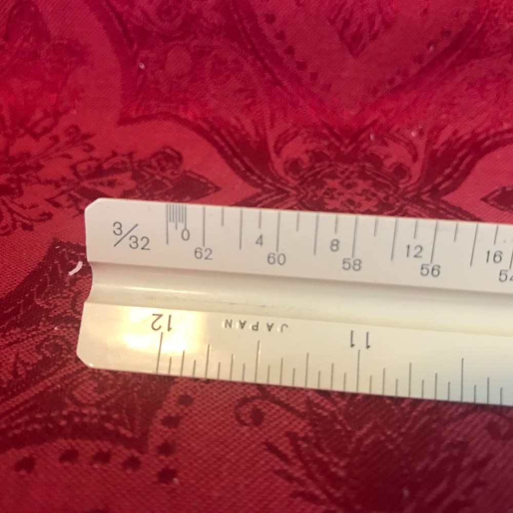 VINTAGE "STAEDTLER-MARS" 987 19-31 TRIANGULAR ARCHITECT/DRAFTING SCALE-MINT COND