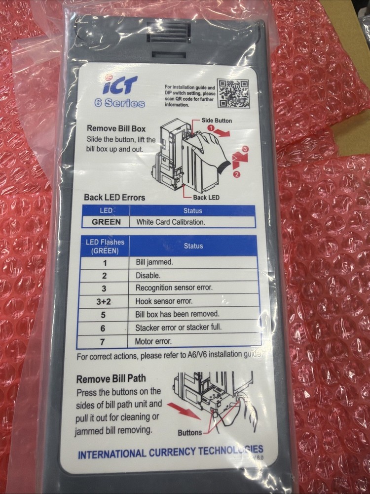 ICT Validator Bill Acceptor Bill Boxes - Magazines for Ict Series 6 P3