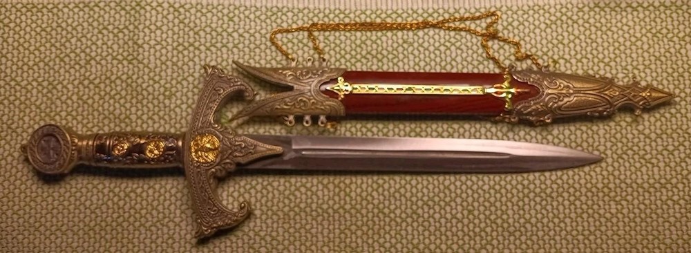 Decorative Dagger / Sword 17" With Sheath, Display Dagger Sword, Ships Fast
