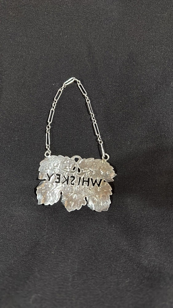 Silver Whiskey Decanter Label