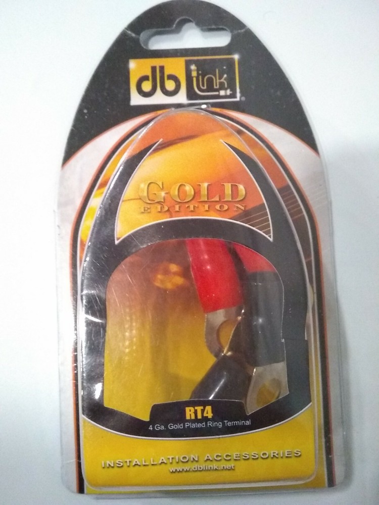 DB Link RT4 4-Gauge Ring Terminal (2 Red and 2 Black)