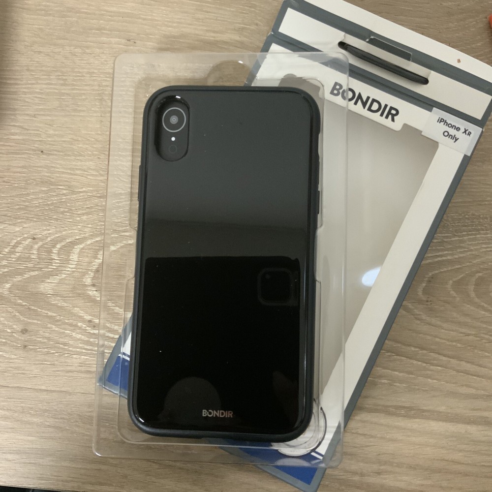 📀 Bondir Clear Coat Black Case - For iPhone XR